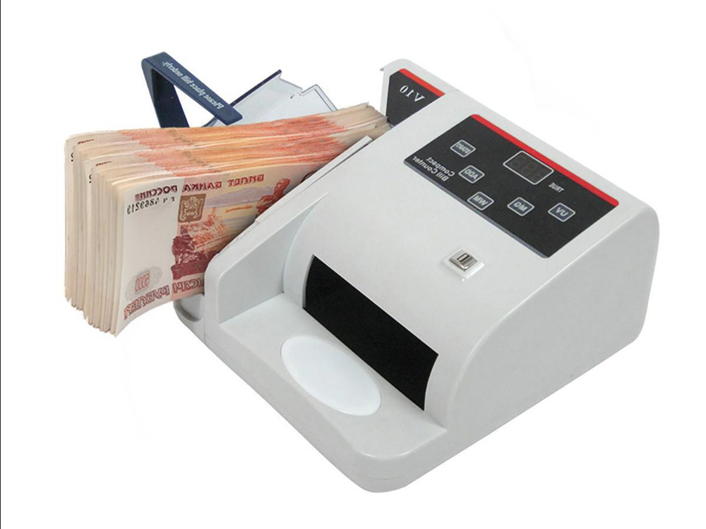 DOLS-Pro V10 - портативный счетчик купюр и банкнот карманный - счетная машинка для денег с детектором #1