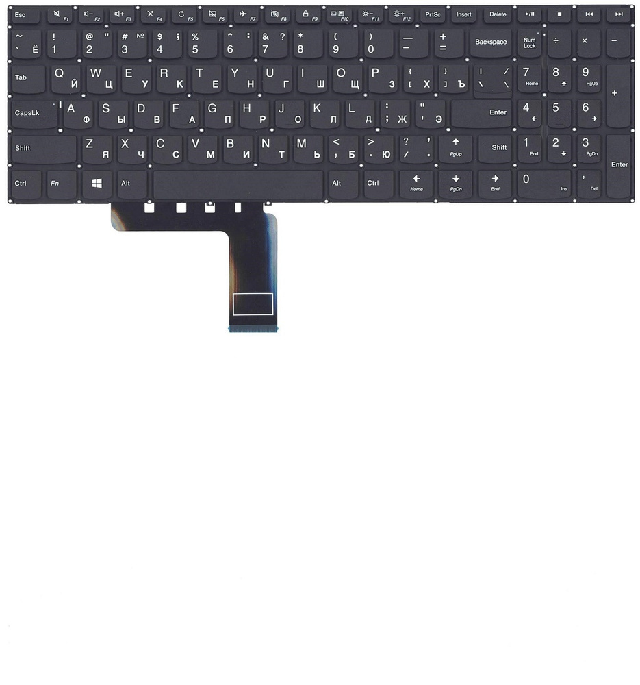Клавиатура для ноутбука Lenovo IdeaPad 310-15ISK черная #1