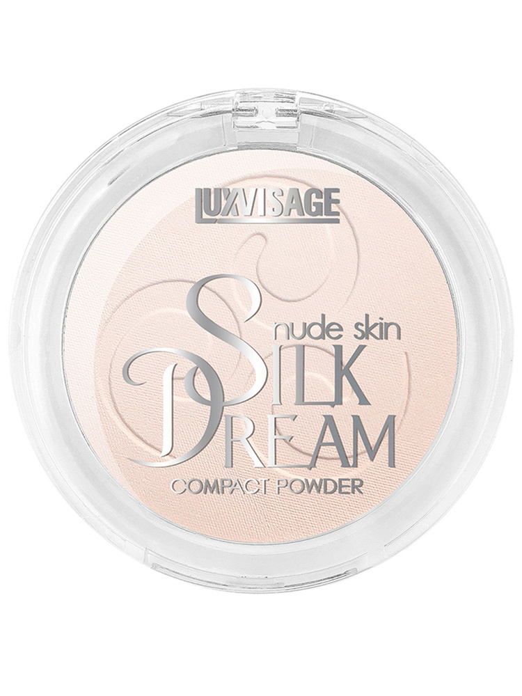 LUXVISAGE Пудра для лица Silk Dream nude skin выравнивающая компактная, тон 01 Фарфоровый  #1