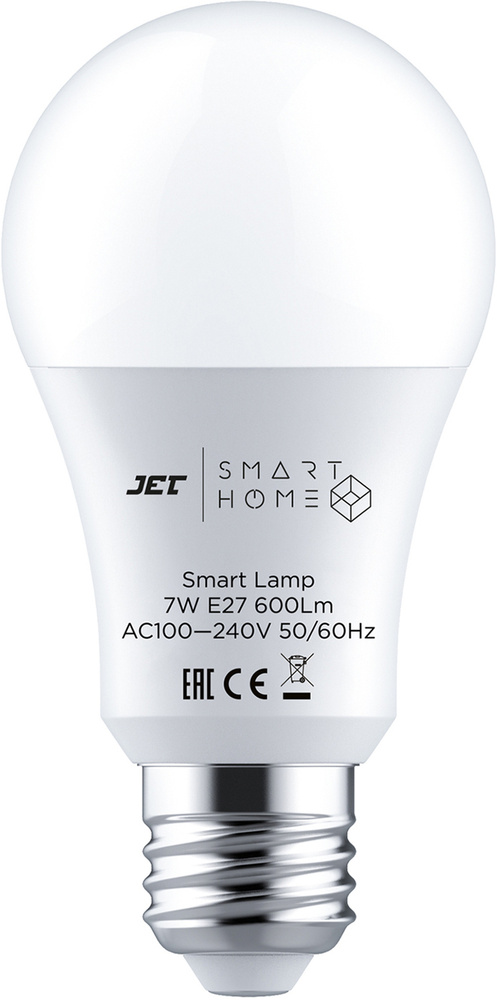 Jet Умная лампочка Smart Lamp_E27, 7 Вт, Светодиодная, 1 шт. #1