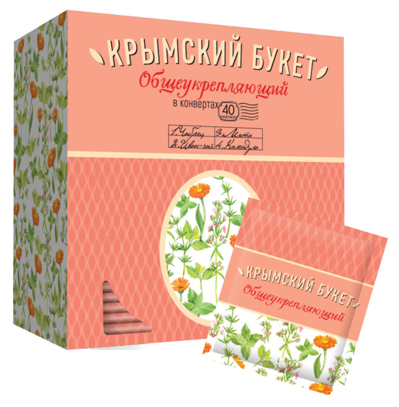 Травяной чай "Общеукрепляющий" Крымский букет 40пакетиков по 1,5г  #1
