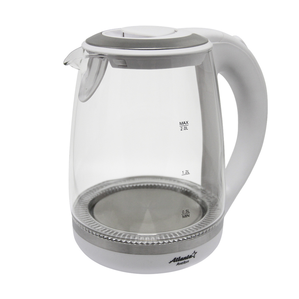 Atlanta Электрический чайник ATH-2471 2 л, 2200 Вт, белый #1