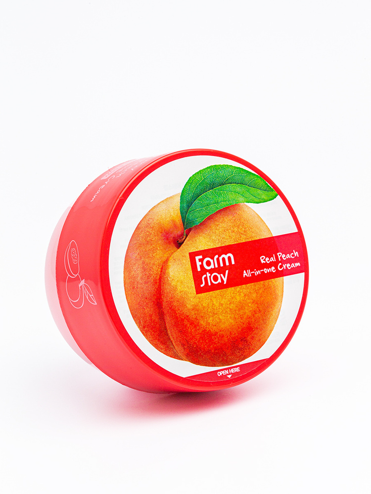 FarmStay Real Peach All-in-one Cream Многофункциональный крем с экстрактом персика, 300мл, Корея  #1