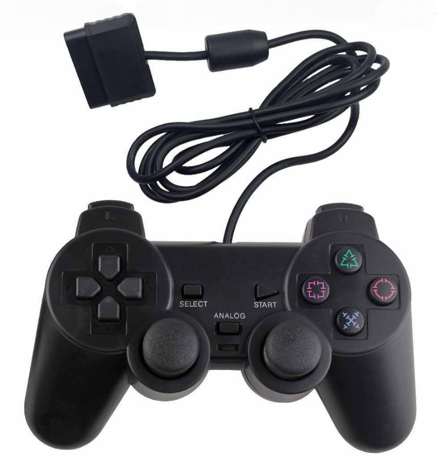 Проводной геймпад джойстик MyPads для Sony Playstation 2 Doubleshock черный  #1