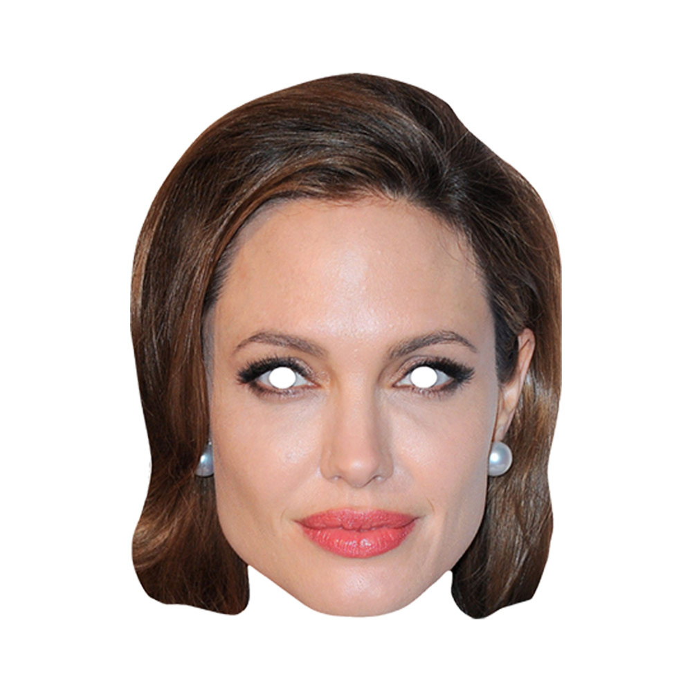 Маска Анджелина Джоли, картон #1