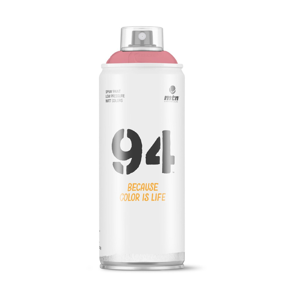 Краска аэрозольная матовая MTN 94 для граффити RV-115 Tutti Frutti светло-красный, 400 мл  #1