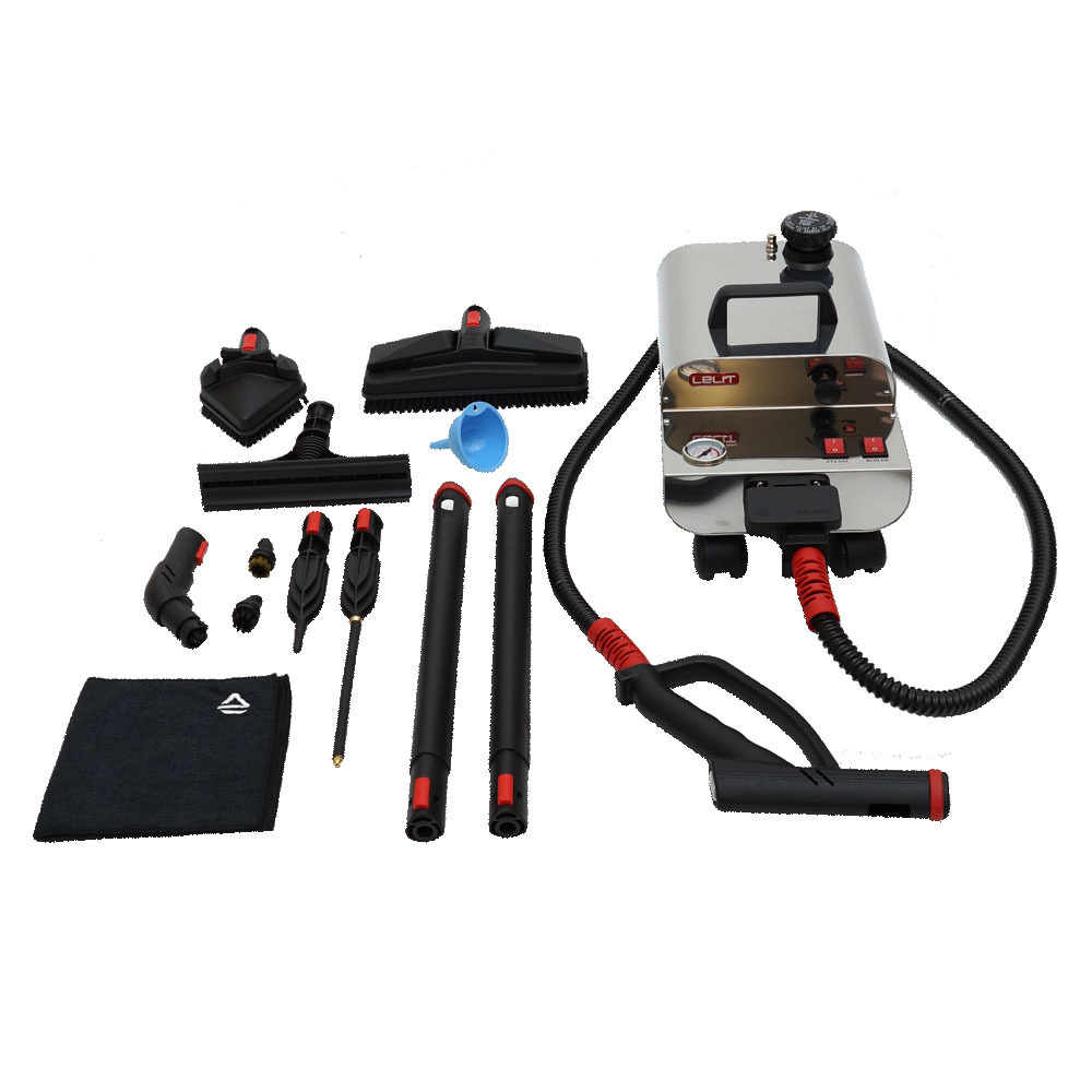 Пароочиститель LELIT для уборки 24 Plus, хром, 1400 Вт купить по низкой ...