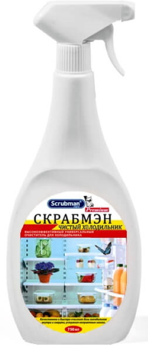 СКРАБМЭН, SCRUBMAN ЧИСТЫЙ ХОЛОДИЛЬНИК, спрей для ухода за холодильником, его очистки и устранения неприятных #1