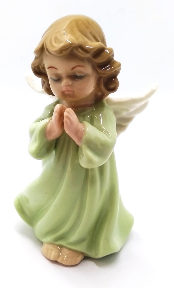 Статуэтка фигурка Ангел Молится 13см фарфор, фарфоровые статуэтки для интерьера, статуэтка ангелочек, #1