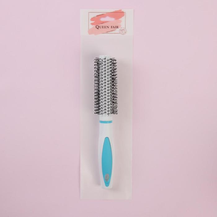 Расческа для волос, брашинг, диаметр - 2 см, искусственная щетина, материал - пластик  #1