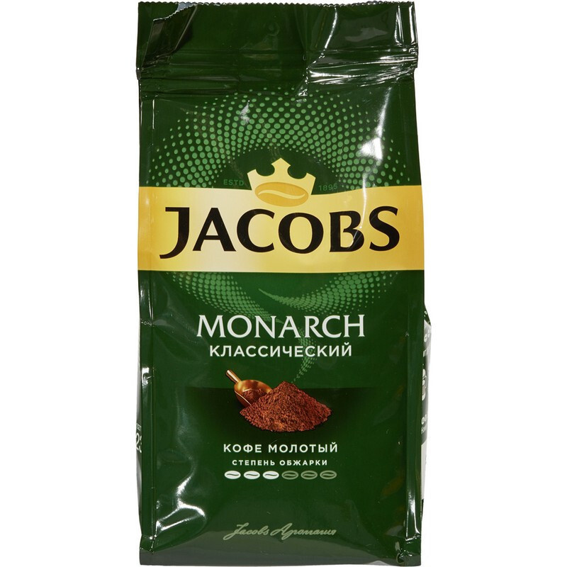 Кофе Jacobs Monarch молотый 230 грамм, пакет #1