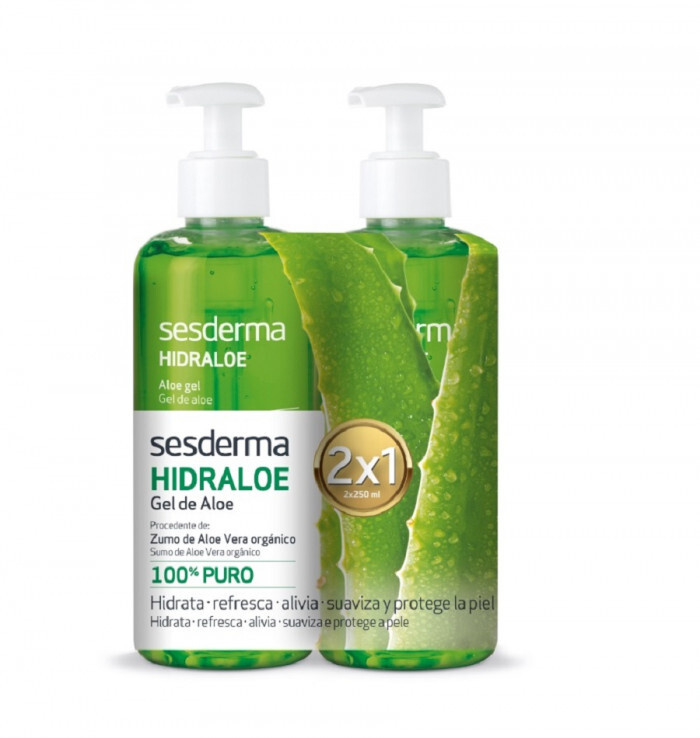 Sesderma HIDRALOE Aloe Gel - Набор Алоэ-гель (2 шт по 250 мл) #1