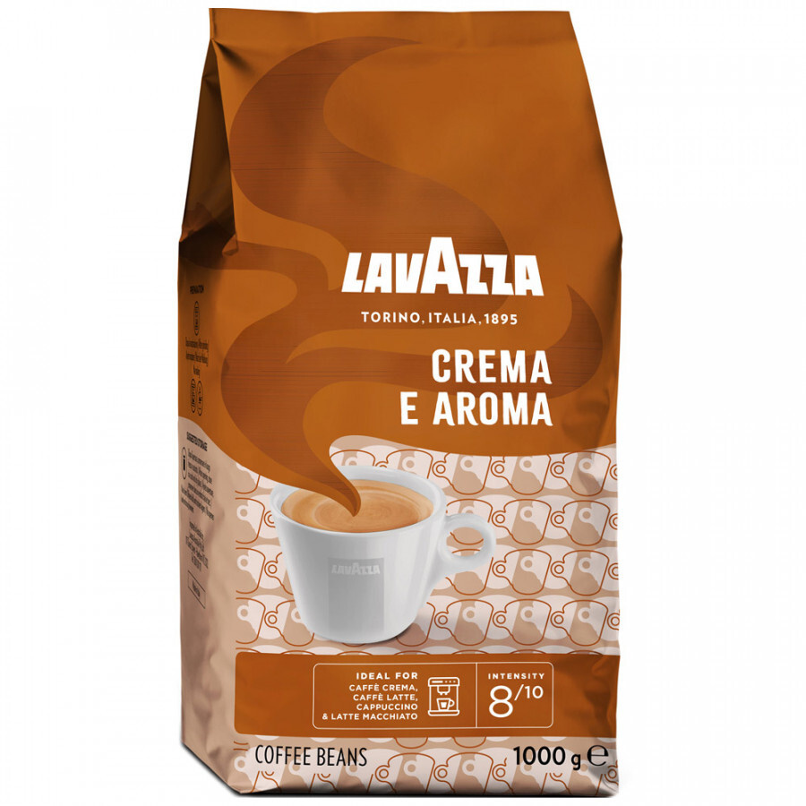 Кофе в зернах LAVAZZA натуральный жареный Crema e Aroma, 1кг #1