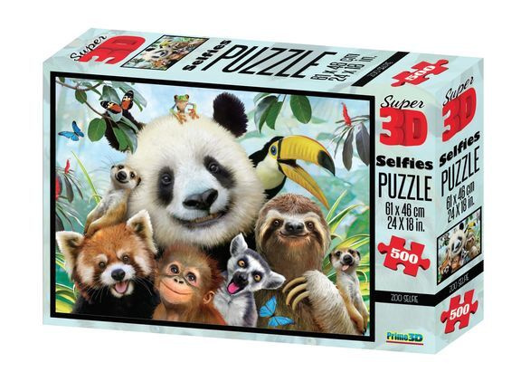 3D Puzzle-500 "Зоо селфи" #1