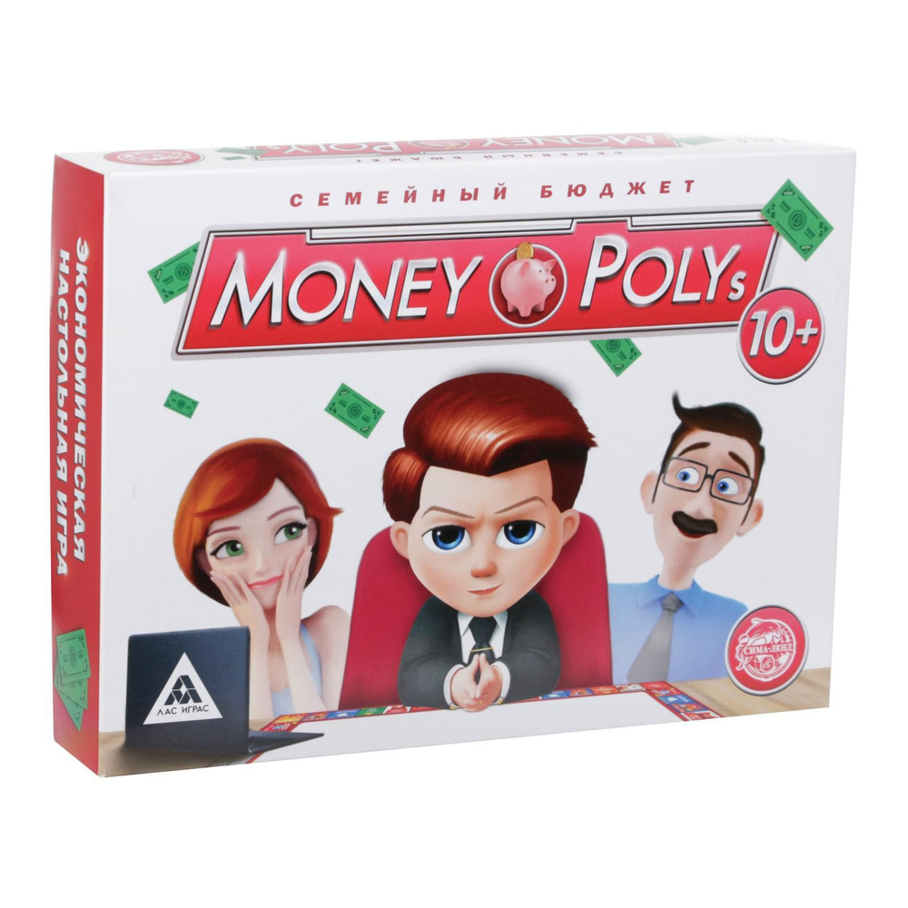 Настольная экономическая игра, подарочная "MONEY POLYS. Семейный бюджет", 10+  #1