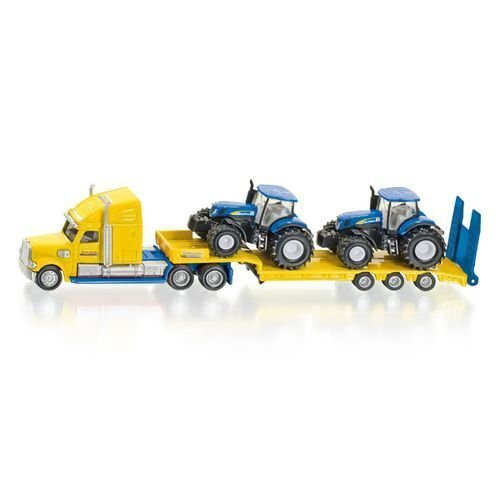 Детская игрушечная модель машинки Грузовик с двумя тракторам New Holland (1:87) Siku, 1805  #1