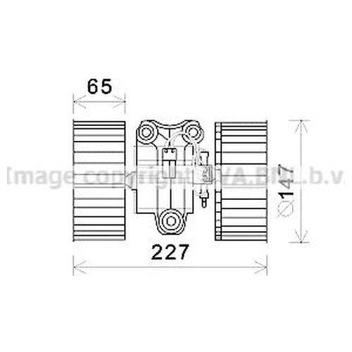 Вентилятор отопителя салона Ava BW8470 для BMW 5 серия E39, X5 E53; Land Rover Range Rover III  #1