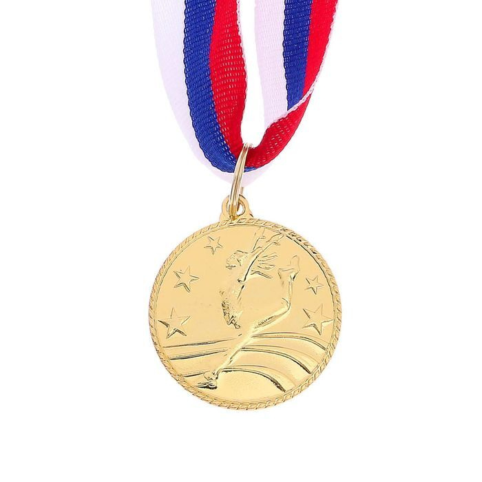 Медаль тематическая "Танцы одиночные", золото, d-3,5 см #1