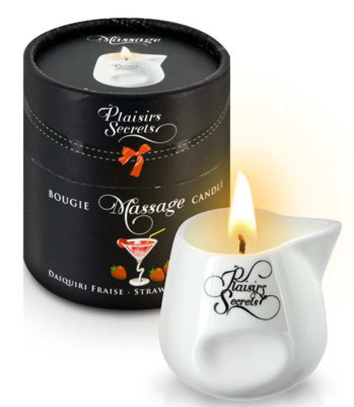Массажное масло Concorde с ароматом клубничного дайкири Bougie Massage Candle (80 мл)  #1