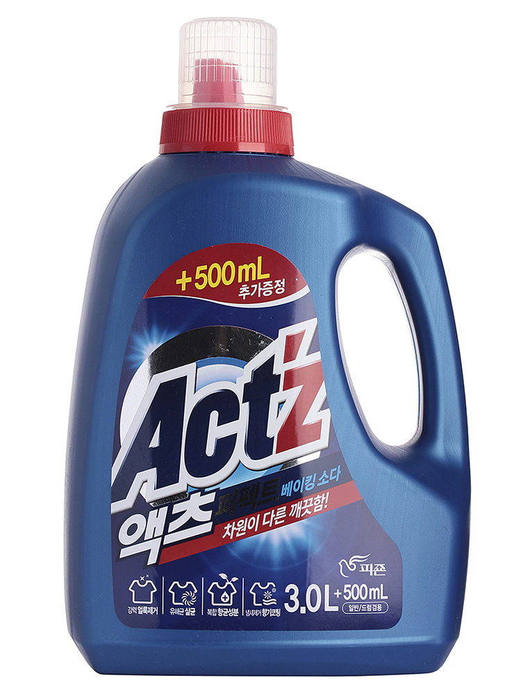 PIGEON Концентрированный гель д/стирки белья ACT'Z Perfect Baking soda (Bottle 3.0L 500ml)  #1