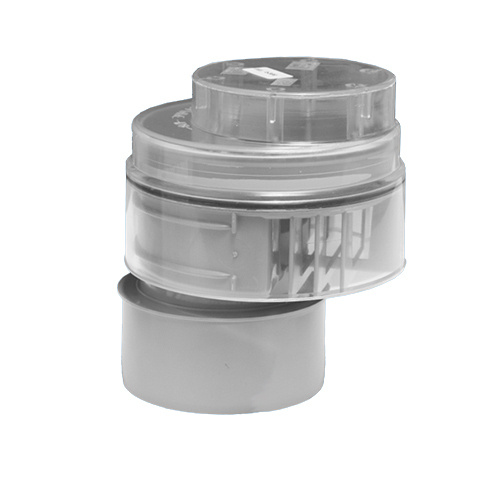 Клапан вентиляционный (аэратор) для канализации McALpine MRAA1PS-CLEAR со смещением и прозрачной крышкой #1