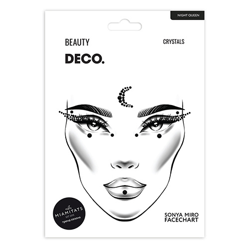 Кристаллы для лица и тела DECO. FACE CRYSTALS by Miami tattoos (Night queen) #1