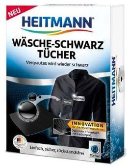 Heitmann Салфетки для обновления цвета черной одежды при стирке в стиральной машине 10 шт  #1