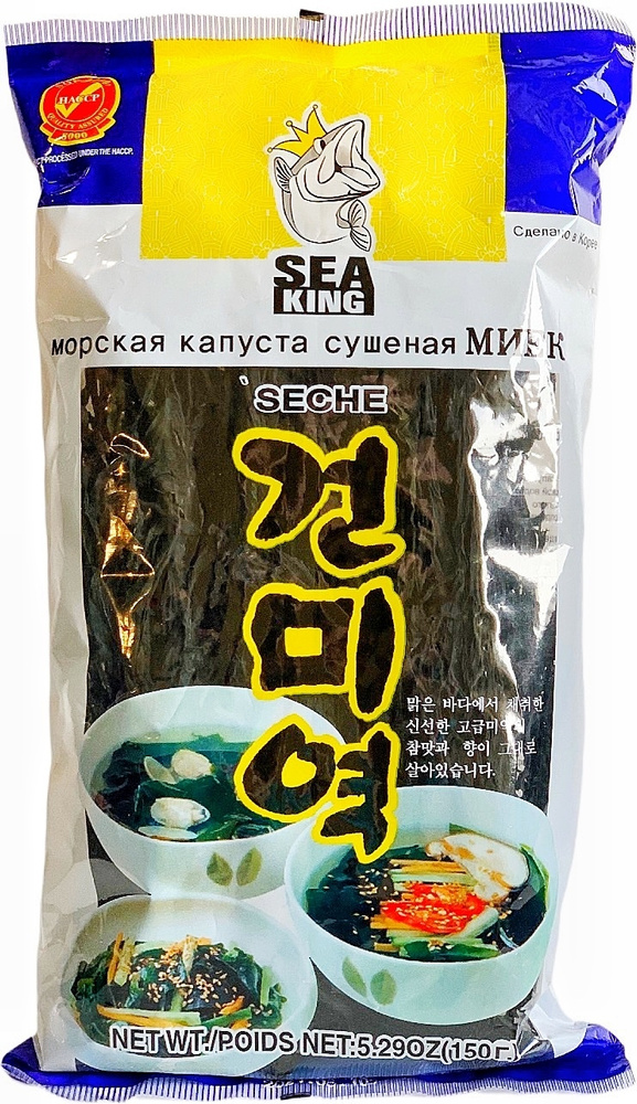 Корейская Морская Капуста, Сушеная, МИЕК Sea King, 150г #1
