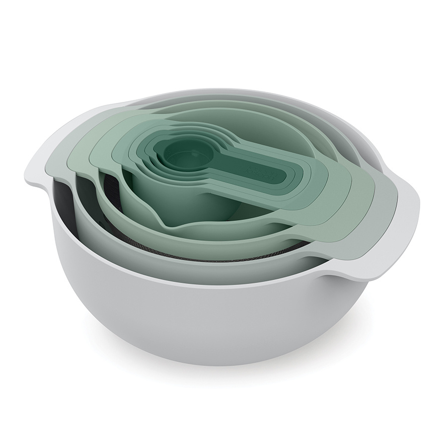 Набор мисок Joseph Joseph Editions Nest Plus 9 шт, sage #1