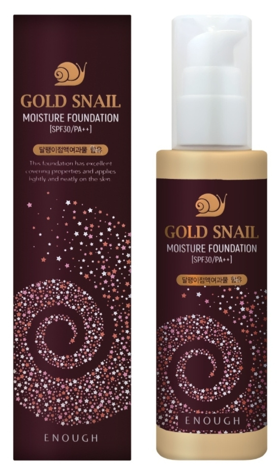 Enough, gs Основа тональная с муцином улитки enough gold snail moisture foundation #21  #1