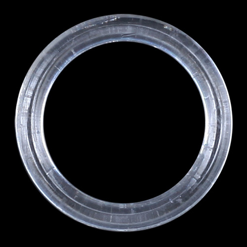 Кольцо 12 мм пластик, прозрачный, 100 шт/упак, Айрис #1