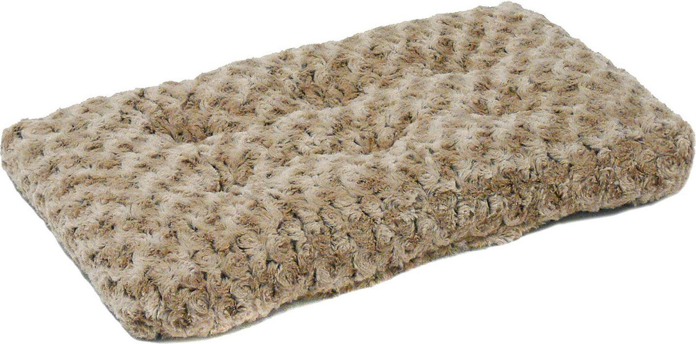 MidWest Ombre' Mocha Swirl Fur Pet Bed / Лежанка Мидвест с завитками Плюшевая Мокко 22") 53х31 см  #1