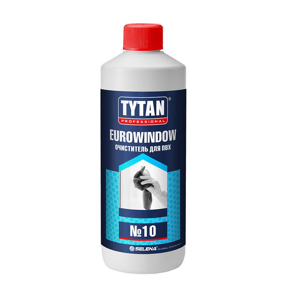 Очиститель для ПВХ Tytan Professional Eurowindow №10 прозрачный 950 мл #1