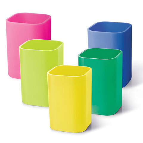 Подставка-органайзер (стакан для ручек), 5 цветов ассорти, 220533  #1