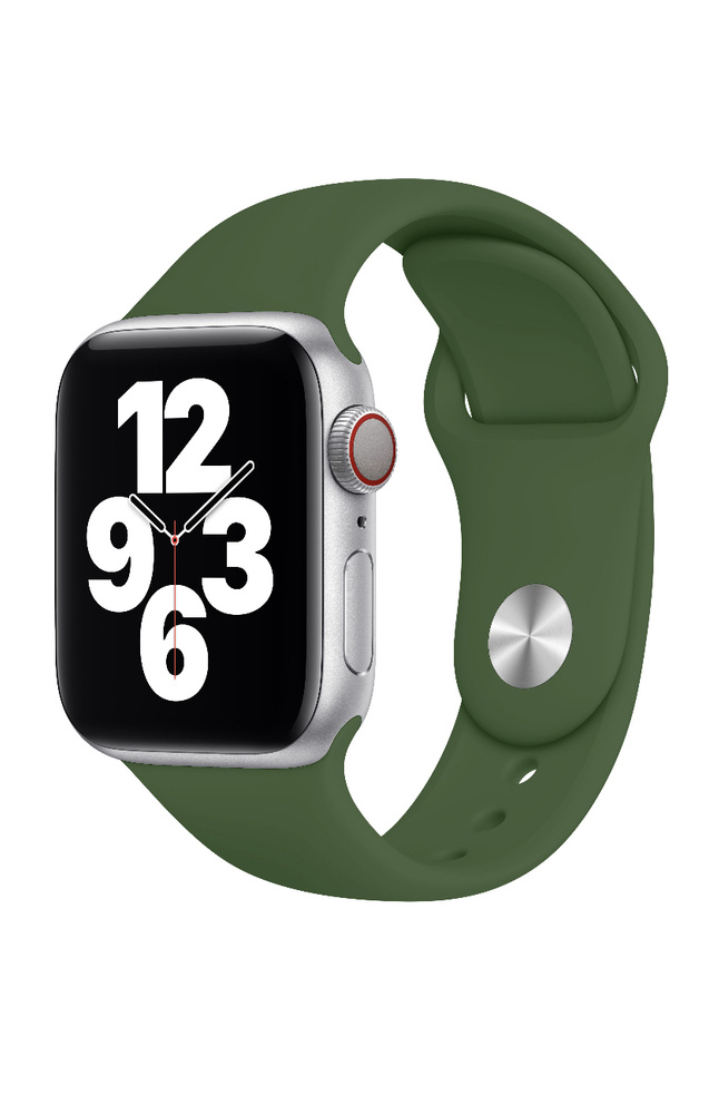 Ремешок для Apple Watch силиконовый 42/44/45 mm , зеленый #1