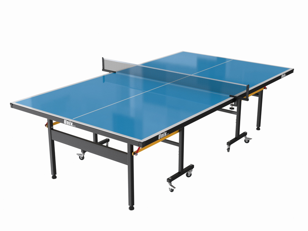 Теннисный стол Unixfit line outdoor 6mm (blue) TTS6OUTBL / всепогодный / полупрофессиональный / габариты #1
