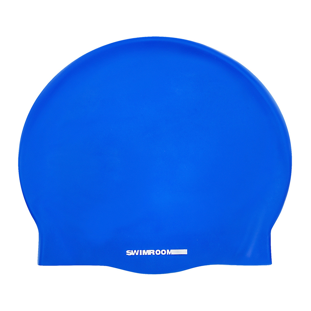 Силиконовая шапочка для плавания SwimRoom "SwimRoom",цвет синий  #1