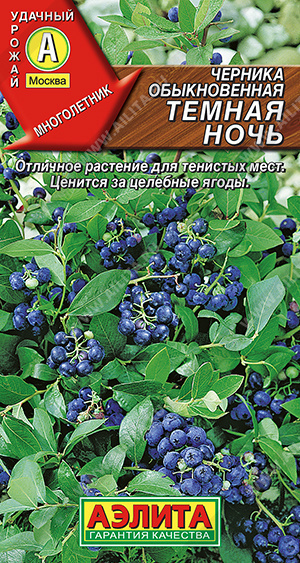 Черника обыкновенная Темная ночь (0,01 г), 2 пакета #1