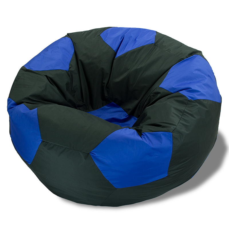 Puffmebel Кресло-мешок Мяч, Оксфорд, Размер XXXL,черный, синий #1