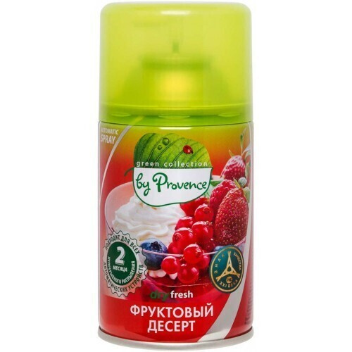 Освежитель воздуха Green Collection by Provence "Фруктовый десерт", сменный блок, 250 мл, 9 шт  #1