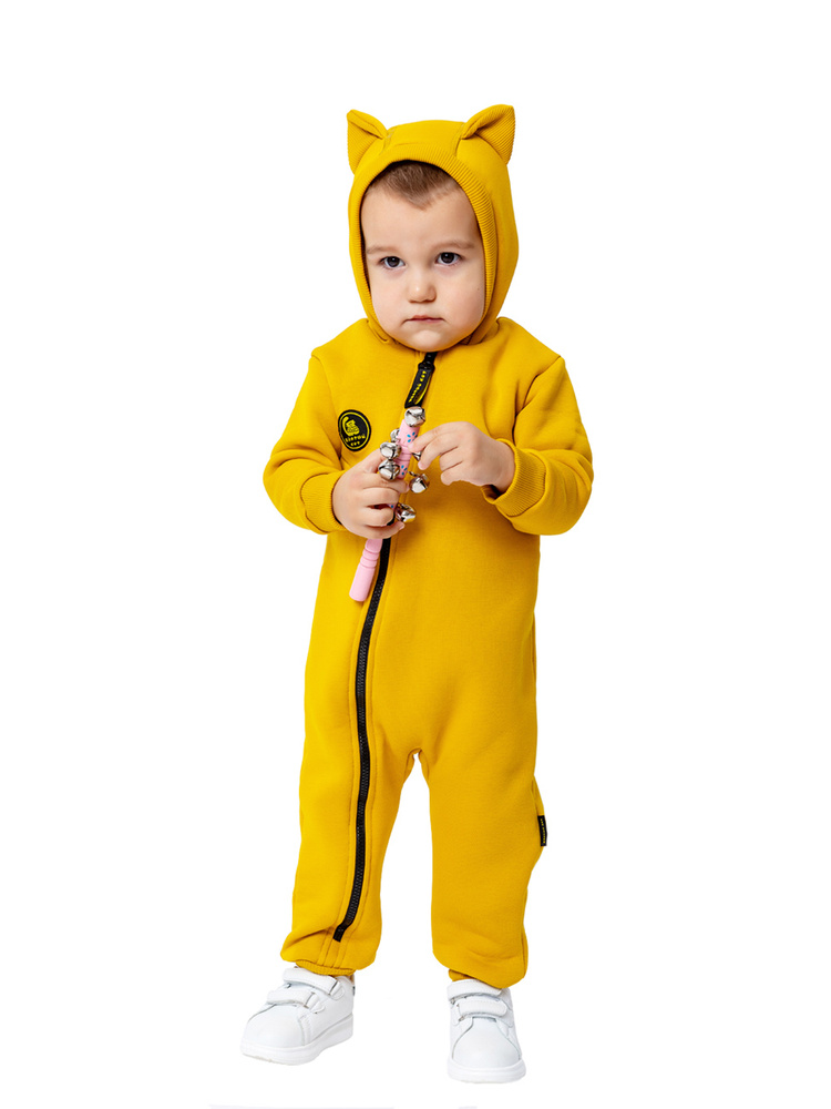 Комбинезон для малышей Жёлтый кот Новорожденка и малыши  #1