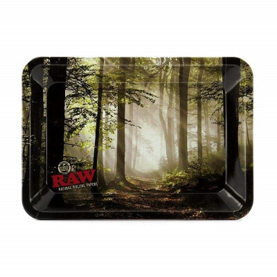 Лоток "RAW" Rolling Tray Metal Large Design Forest 34x27.5см #1