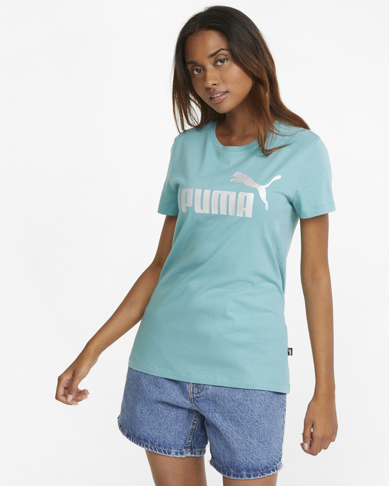 Футболка PUMA Ess+ Metallic Logo Tee #1