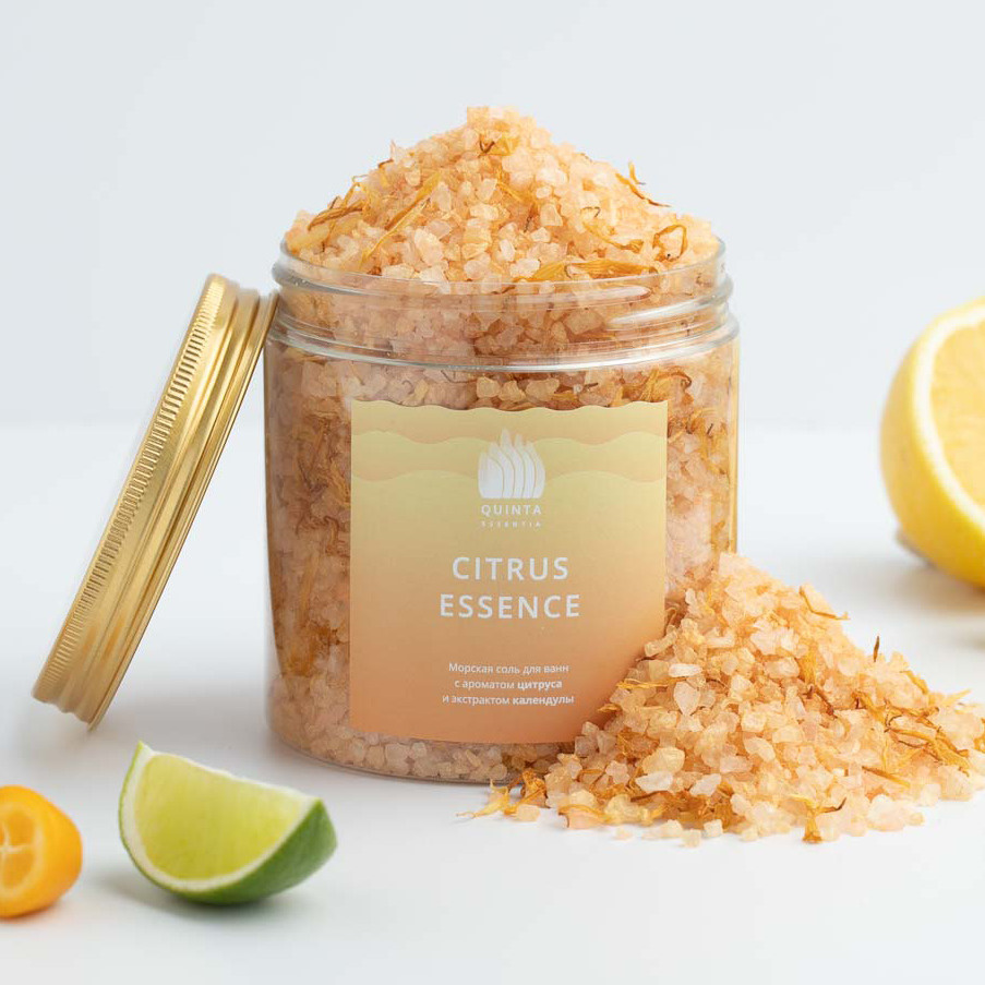 Quinta Essentia Соль для ванн с лепестками календулы "Citrus Essence" (вербена и бергамот) / Натуральный #1