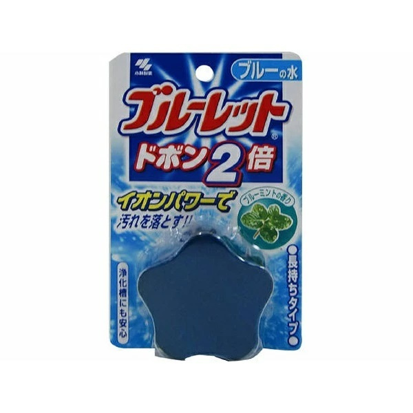 Kobayashi Таблетка чистящая для унитаза Bluelet Dobon W. Bluelet - мята, 120 г  #1