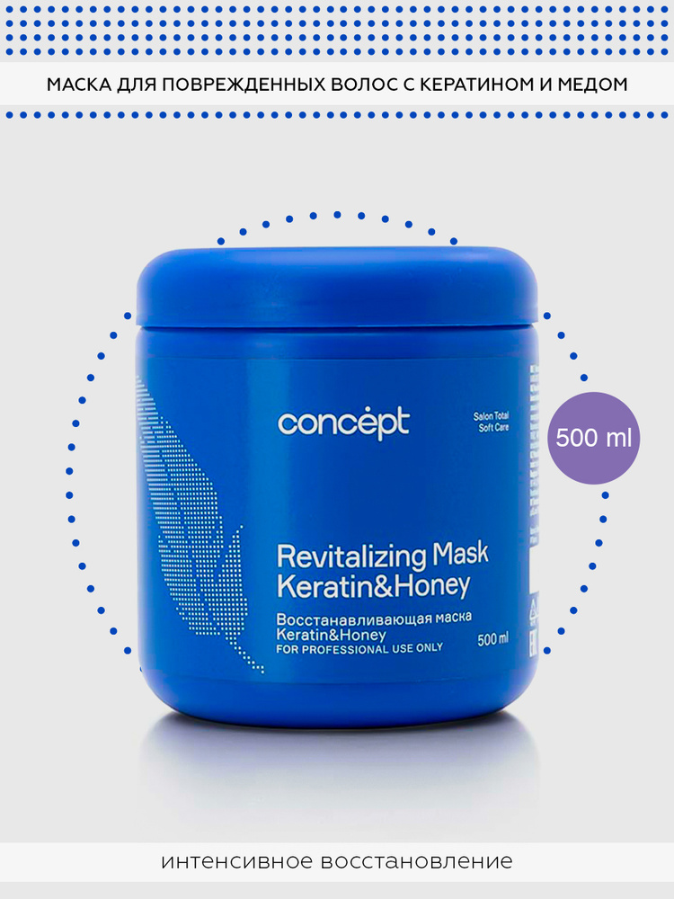 Concept Маска для волос Mega Mask Keratin & Honey кератиновая для ...