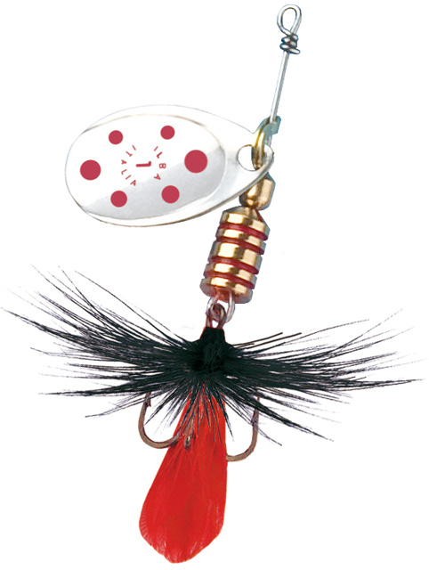 Блесна рыболовная вертушка для рыбалки на хищника / щуку / судака / окуня TONDO Fly "Silver/Red" №0 (Ilba), #1