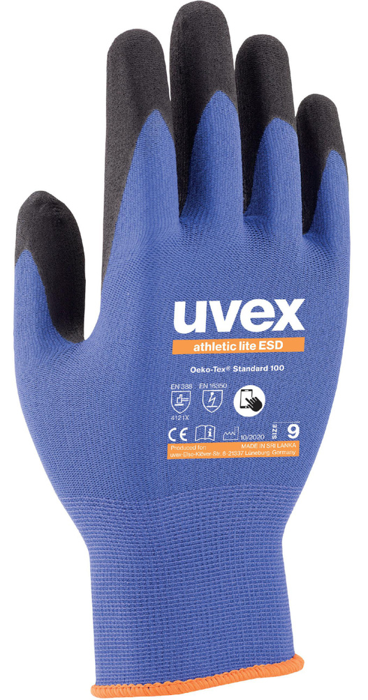 Защитные рабочие перчатки UVEX Атлетик лайт для сборочных работ , размер 8 ( M )  #1