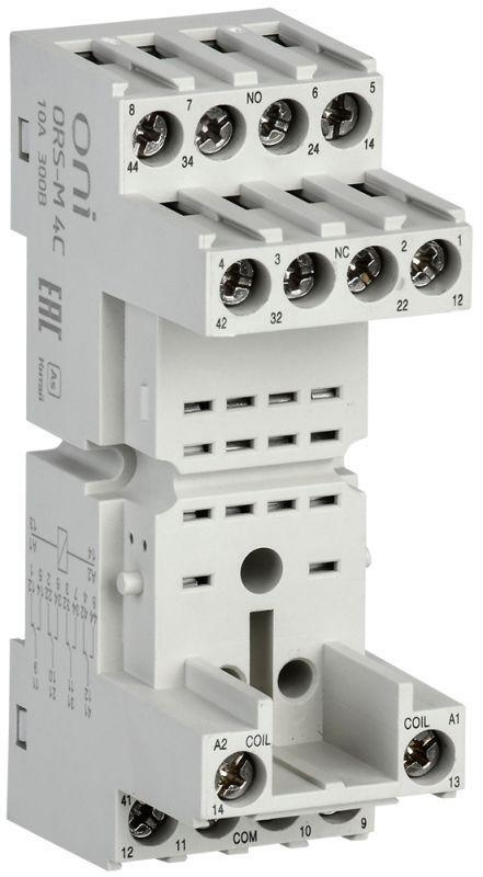 Розетка ORS-M для реле ORM 4C ONI ORS-M-1-4-G #1