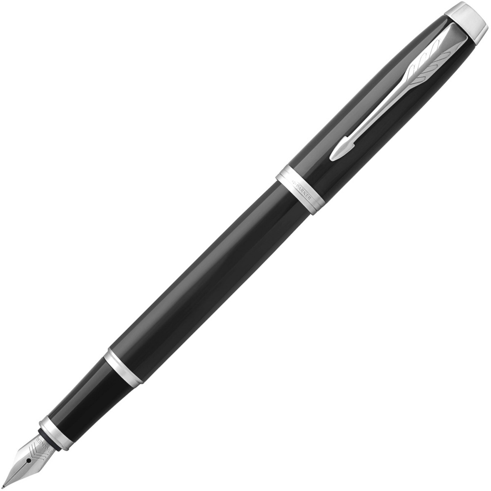 Ручка перьевая Parker IM Core F321 Black CT, F, нержавеющая сталь, подарочная коробка  #1